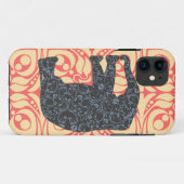 StellaRoot Damask Elephant Vinatge Preppy Case-Mate iPhone Case (Achterkant (horizontaal))