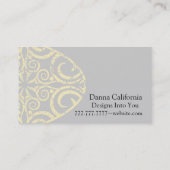 StellaRoot Design Damask Grunge Visitekaartje (Achterkant)