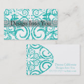 StellaRoot Design Damask Grunge Visitekaartje (Voorkant / Achterkant)