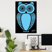 StellaRoot Hoot Owl afdrukken Poster (Thuiskantoor)