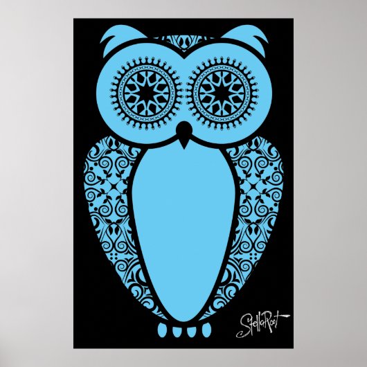 StellaRoot Hoot Owl afdrukken Poster (Voorkant)