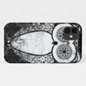 StellaRoot Hootie Owl Damask Grunge Case-Mate iPhone Case (Achterkant (horizontaal))