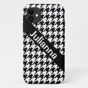 StellaRoot Houndstooth Black Vintage Case-Mate iPhone Case