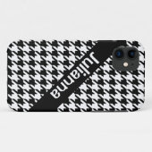 StellaRoot Houndstooth Black Vintage Case-Mate iPhone Case (Achterkant (horizontaal))