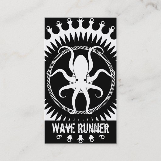 StellaRoot Octopus Cracken Patroon Visitekaartje (Voorkant)