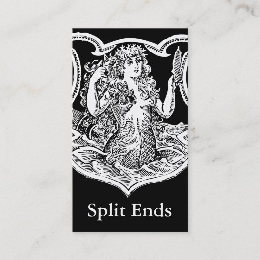 StellaRoot Victoriaans Zeemeermin  Visitekaartje (Voorkant)