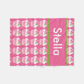 Stella's persoonlijke cupcake gebak fleece deken (Voorkant (Horizontaal))