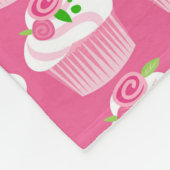 Stella's persoonlijke cupcake gebak fleece deken (Hoek)