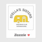 Stella's Sisters Extra Small Square Vinyl Sticker (Vel)