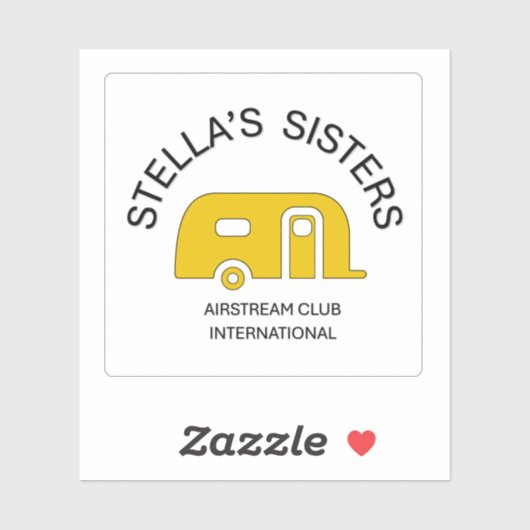 Stella's Sisters Extra Small Square Vinyl Sticker (Vel)