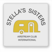 Stella's Sisters Extra Small Square Vinyl Sticker (Voorkant)