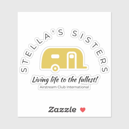 Stella's zussen, vinylgeslepen Sticker (Vel)