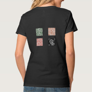 Stella's zusters Basic T-Shirt w/QR-codes op achte