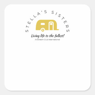 Stella's zusters Nametags Vierkante Sticker