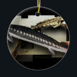 Stellate Sturgeon 3D Collage Keramisch Ornament<br><div class="desc">Stellate Sturgeon 3D Collage Product</div>