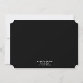 Stellen de Bar Housewarming Cocktail Party Kaart (Achterkant)