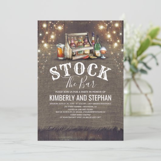 Stellen de bar nodigt rustige paar schower uit kaart (Staand voorkant)