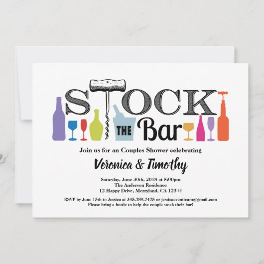 Stellen de bar Retro de shownodiging van paren Kaart (Voorkant)