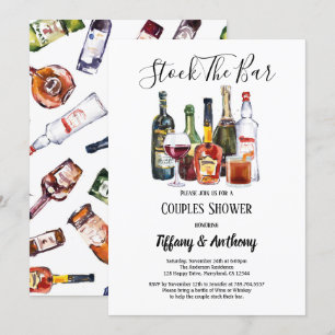 Stellen de schoeisel van de bar Uitnodiging