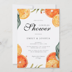 Stellen Douchen Citrus Aperol Spritz Uitnodiging