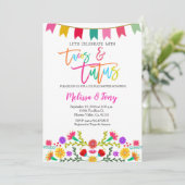 Stellen Douchen Taco's en Tutus Uitnodiging (Staand voorkant)