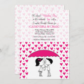 Stellen douchen van liefde kaart (Voorkant / Achterkant)