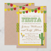 Stellen Trouwdouche Uitnodiging Fiesta (Voorkant / Achterkant)