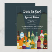 Stellen van de schoenenpartij van de Bar Couple Kaart (Voorkant / Achterkant)