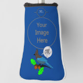 Steller Blue Jay Monogram Golfheadcover (Draai 90)