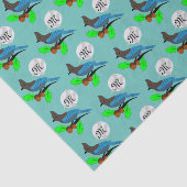 Steller Blue Jay Monogram Tissuepapier (Detail)
