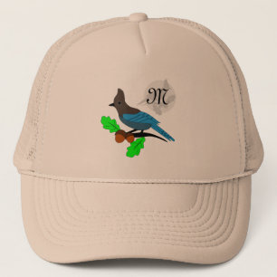 Steller Blue Jay Monogram Trucker Pet