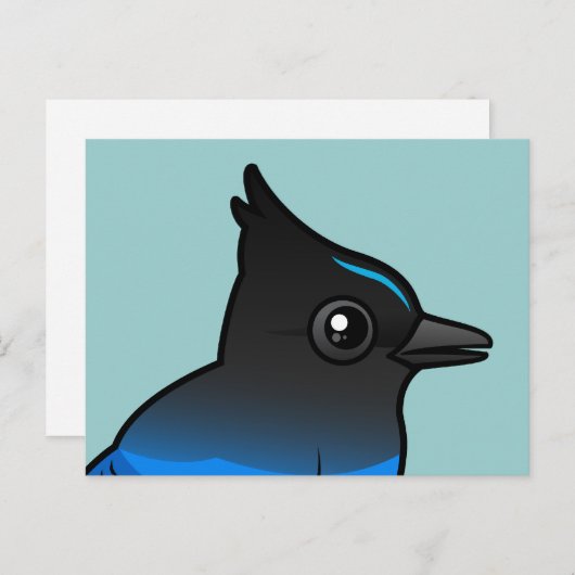 Stellers Jay Briefkaart (Voorkant / Achterkant)