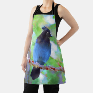 Steller's Jay Painting - Originele Wild Bird Art Schort