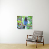 Steller's Jay Painting - Originele Wild Bird Art Wandkleed (In Situ (horizontaal))