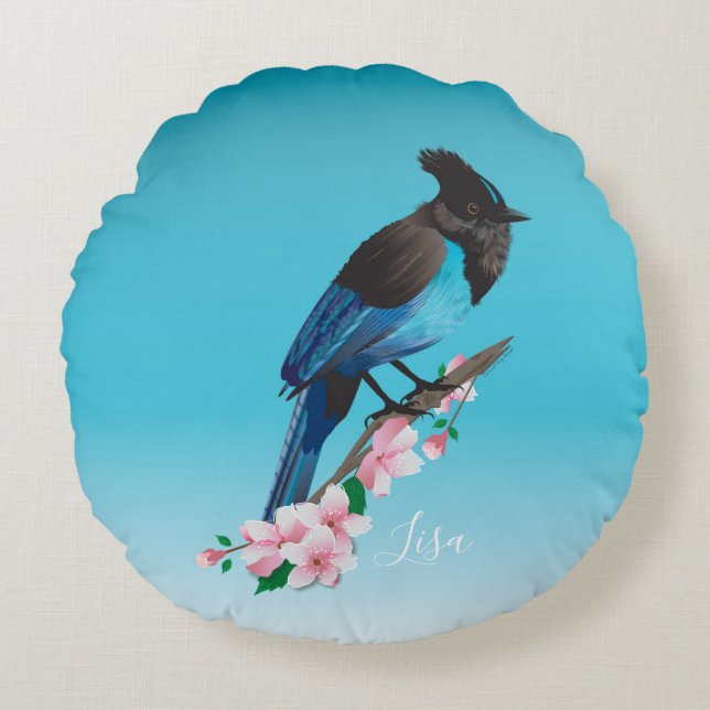 Stellers Jay Round Pillow Rond Kussen (Voorkant)