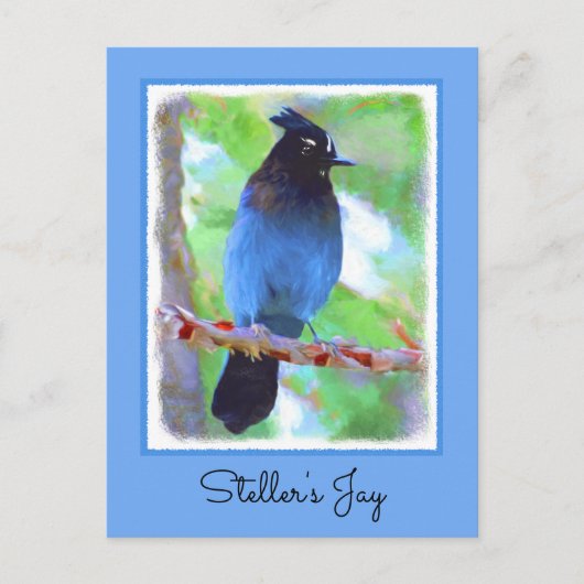 Stellers jay schilderen - Oorspronkelijke vogelkun Briefkaart (Voorkant)