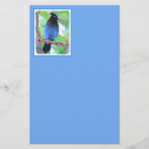 Stellers jay schilderen - Oorspronkelijke vogelkun Briefpapier