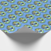 Stellers jay schilderen - Oorspronkelijke vogelkun Cadeaupapier (Hoek)