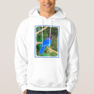Stellers jay schilderen - Oorspronkelijke vogelkun Hoodie