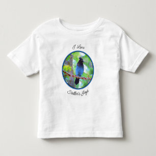 Stellers jay schilderen - Oorspronkelijke vogelkun Kinder Shirts