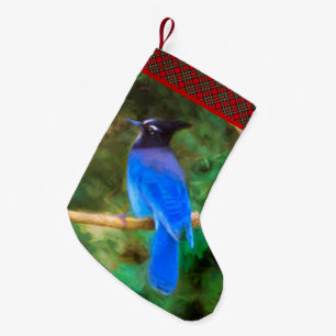 Stellers jay schilderen - Oorspronkelijke vogelkun Kleine Kerstsok