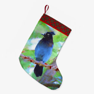 Stellers jay schilderen - Oorspronkelijke vogelkun Kleine Kerstsok