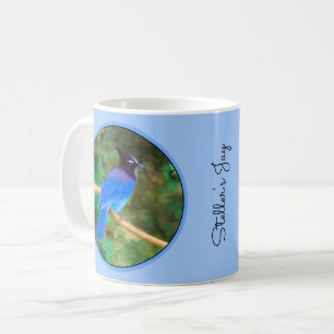 Stellers jay schilderen - Oorspronkelijke vogelkun Koffiemok