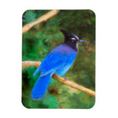 Stellers jay schilderen - Oorspronkelijke vogelkun Magneet (Verticaal)