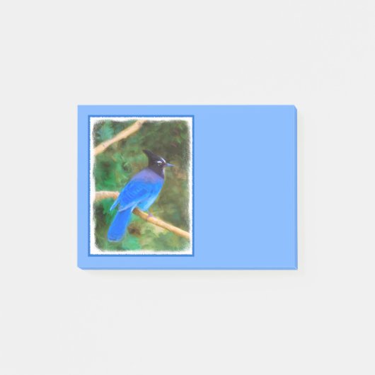 Stellers jay schilderen - Oorspronkelijke vogelkun Post-it® Notes (Voorkant)