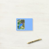 Stellers jay schilderen - Oorspronkelijke vogelkun Post-it® Notes (Op bureau)