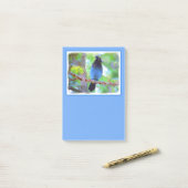 Stellers jay schilderen - Oorspronkelijke vogelkun Post-it® Notes (Op bureau)