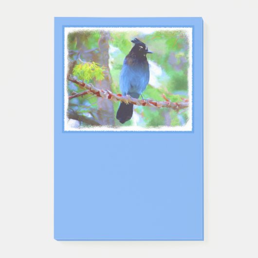 Stellers jay schilderen - Oorspronkelijke vogelkun Post-it® Notes (Voorkant)
