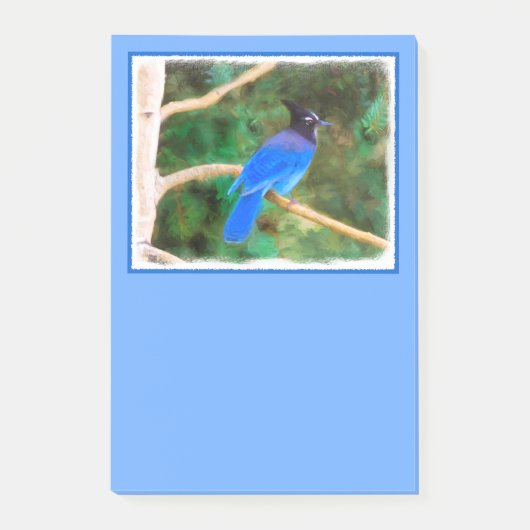 Stellers jay schilderen - Oorspronkelijke vogelkun Post-it® Notes (Voorkant)