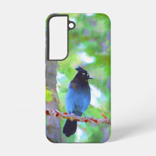 Stellers jay schilderen - Oorspronkelijke vogelkun Samsung Galaxy Hoesje